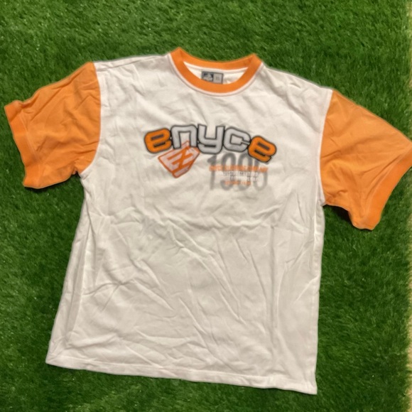 Enyce Orange and White Short Sleeve Tee - Picture 1 of 2